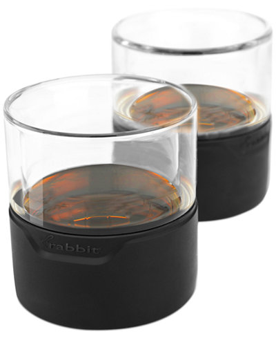 Metrokane Rabbit Whiskey Glasses, Set of 2