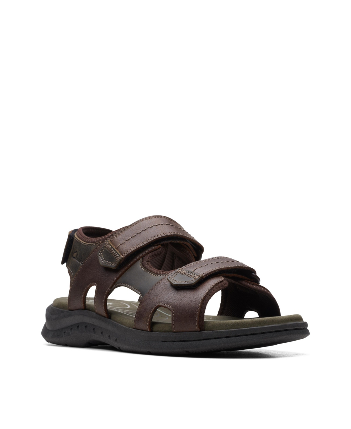 Clarks Men's Walkford Casual Walk Sandals In Tan Leather