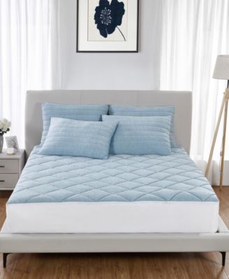 Powernap Cool To The Touch Mattress Pad Collection In Blue