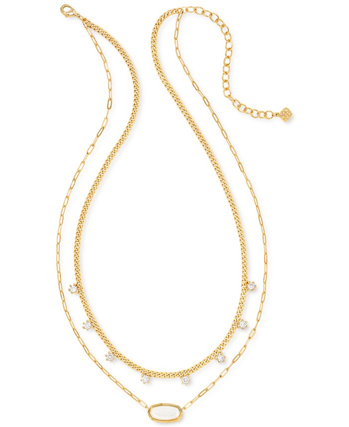 Kendra Scott Crystal Layered Necklace 16