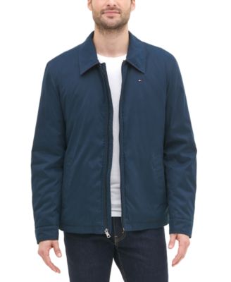 トミー  DOWN PADED RELAXED FIT JACKET Opaque stretch down jacket with detachable hood - BABYLON