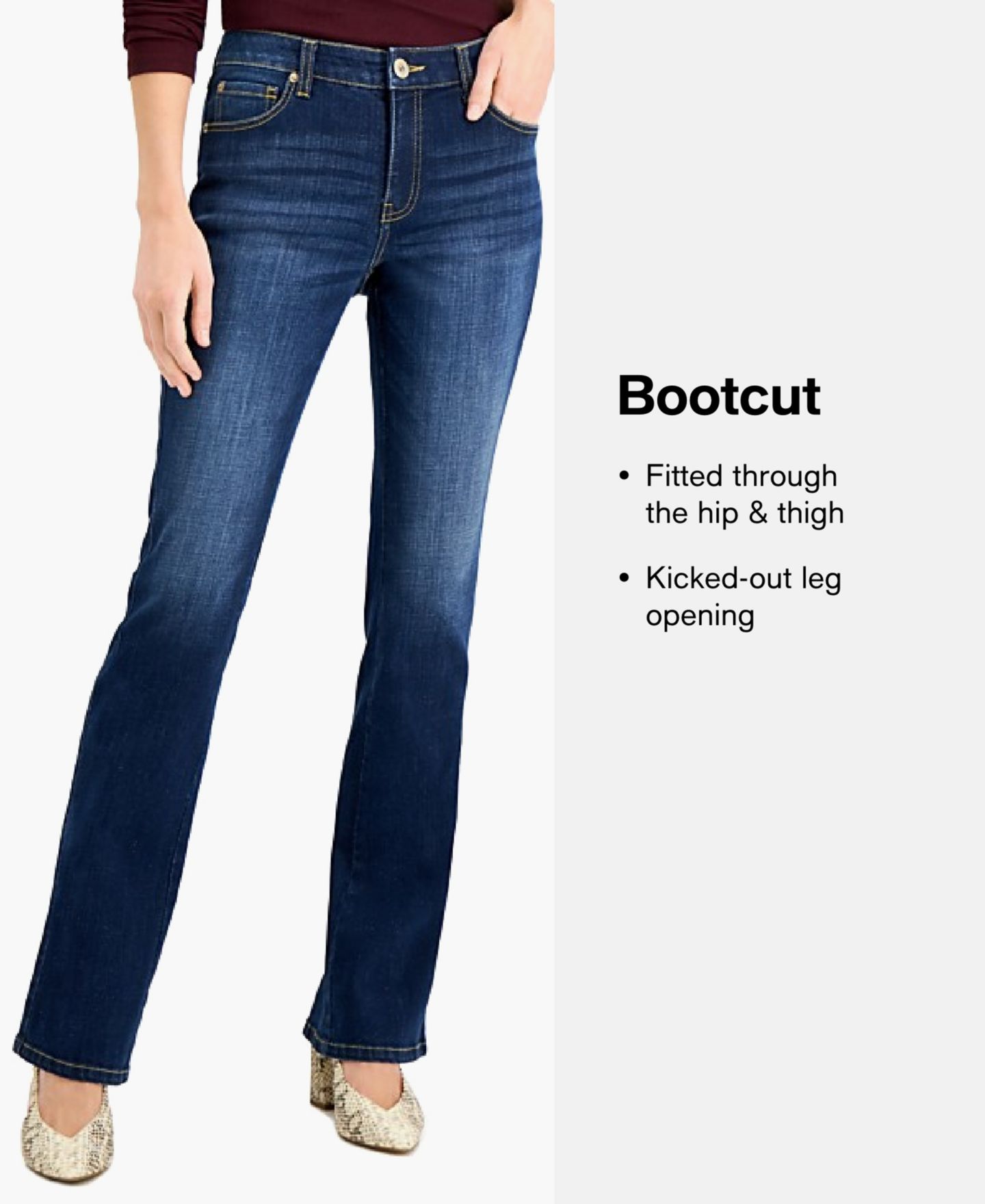 Женские джинсы GUESS Whiskered Faded-Front Bootcut Denim Jeans, цвет: Варёный — фото 8