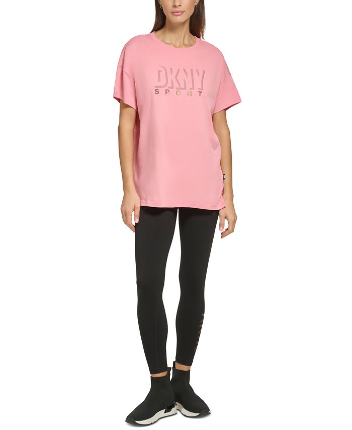 DKNY Women's Cotton Dropout Shadow Logo Sweatpants - Macy's