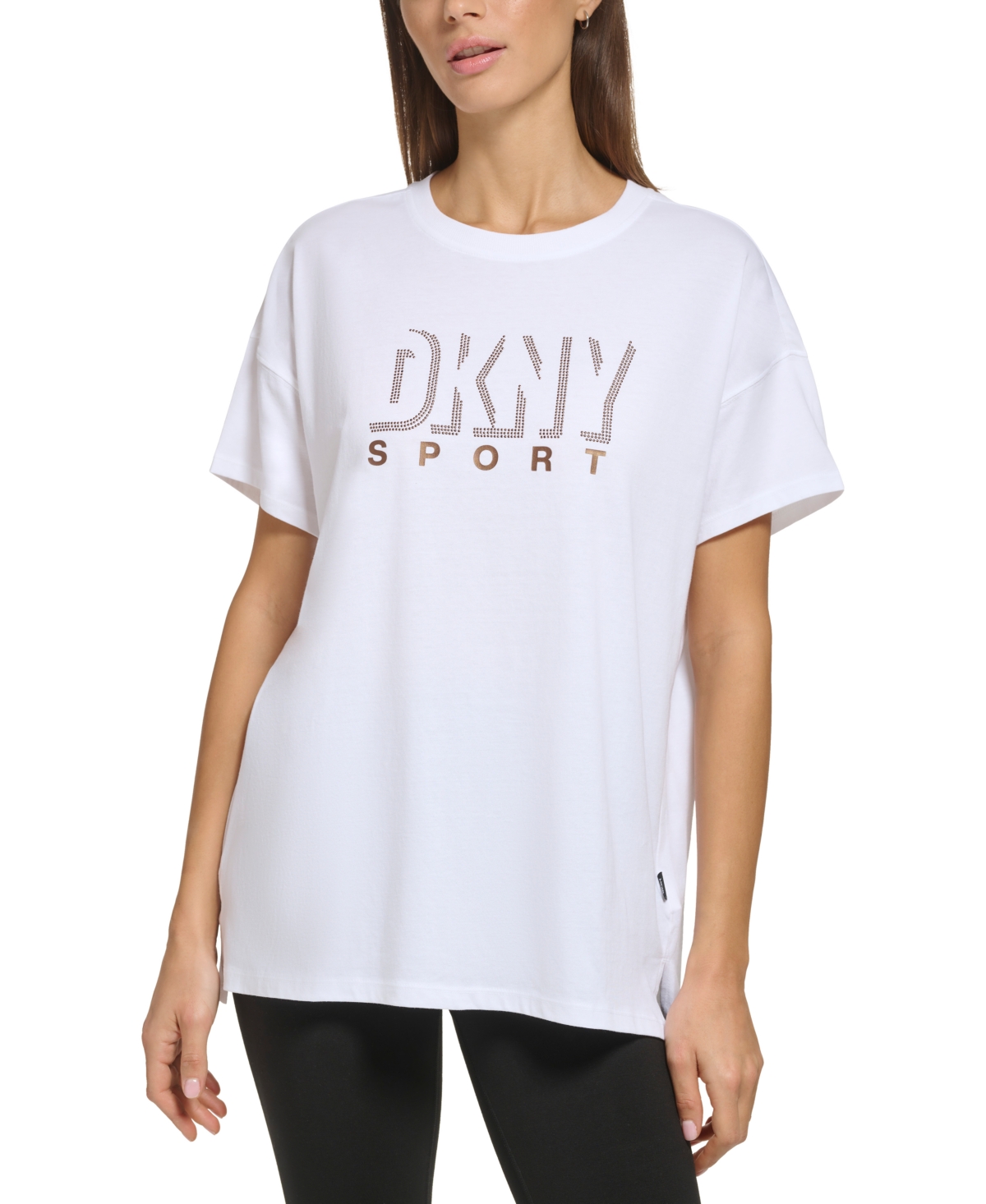 Dkny Sport Women's Cotton Dropout Shadow T-shirt In | ModeSens