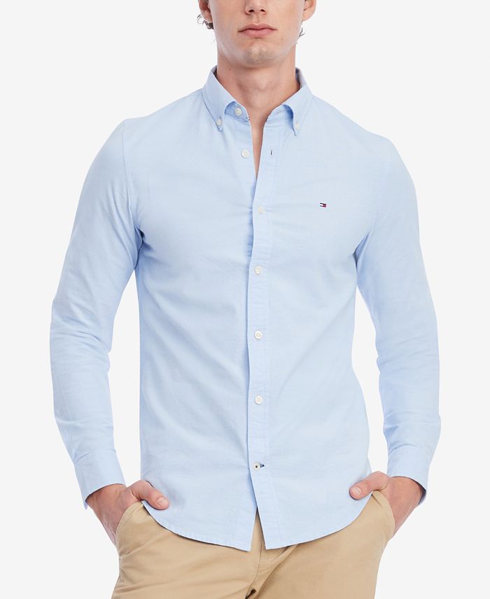 Tommy Hilfiger Men's Flex Oxford Regular-Fit Shirt & Reviews - Casual Button-Down Shirts - Men - Macy's