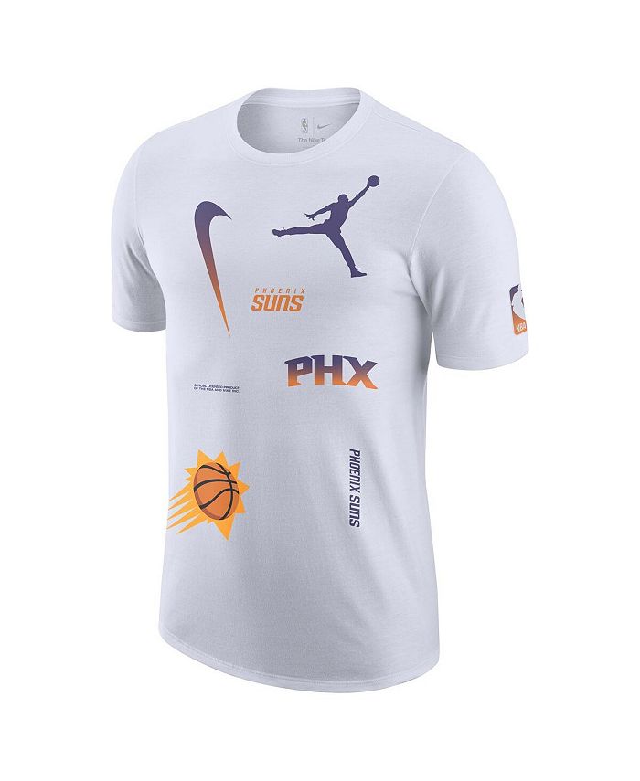 Jordan Mens Brand White Phoenix Suns Courtside Statement Edition Max90 T Shirt Macys 