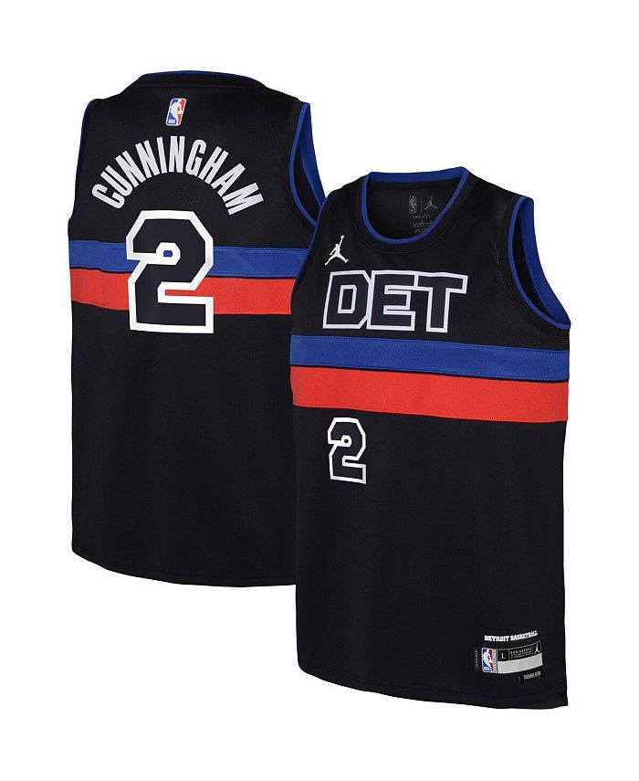 Jordan Big Boys Brand Cade Cunningham Black Detroit Pistons 2022/23  Swingman Jersey - Statement Edition - Macy's