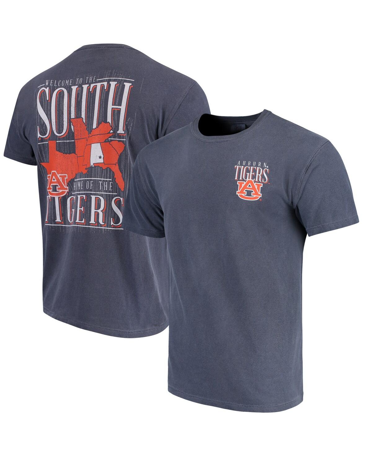 Shop Image One Men's Navy Auburn Tigers Welcome To The South Comfort Colors T-shirt