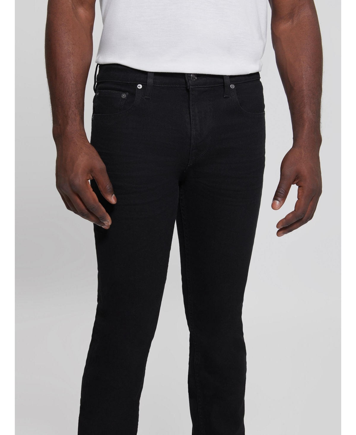 Guess Men's Straight Fit Jeans In Black