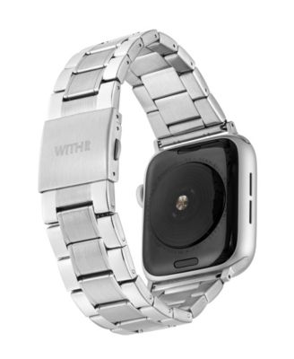 Silver-Tone Stainless Steel Y-Link Bracelet designed for Apple Watch&reg; 42mm (Series 1-3 only) & 44/45/46/49mm (Ultra & Ultra 2)