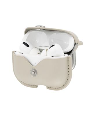 Gray Leather Cover designed for Apple AirPods Pro® 
