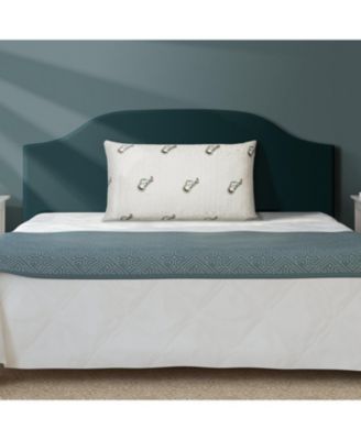 Adjustable Queen Size Memory Foam Pillow with Zipper and Removable Cover