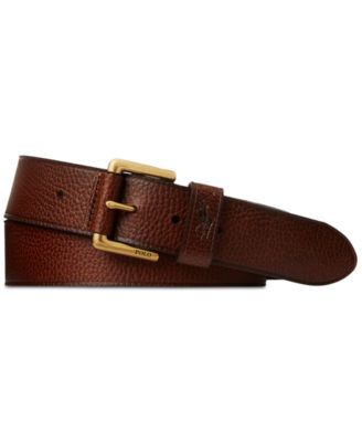 Men's Signature Pony Leather Belt