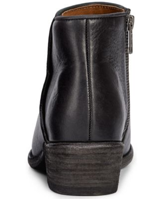 Women's Carson Western Piping Leather Ankle Booties