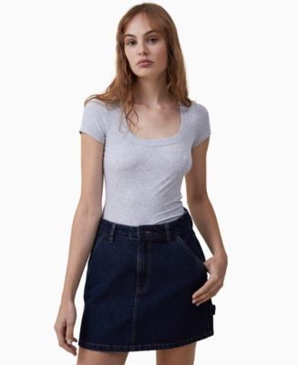 売れ筋商品|||スタイルアンドコー カットソー トップス レディース Women's Cotton Short-Sleeve Scoop-Neck Top, PXS-4X, Created for Macy's Berred Treasure Style & Co Women's Cotton Short-Sleeve Scoop-Neck Top