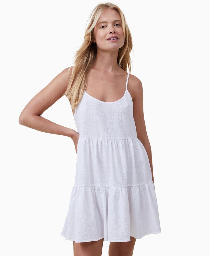 COTTON ON Women's Summer Tiered Mini Dress - Macy's