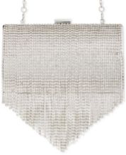 Macys top silver clutch