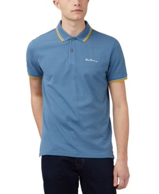 Ben Sherman - Men's Signature Tipped Short-Sleeve Polo Shirt