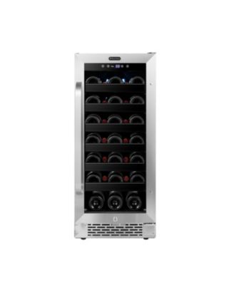 15 inch BuiltIn 33 Bottle Undercounter Stainless Steel Wine Refrigerator