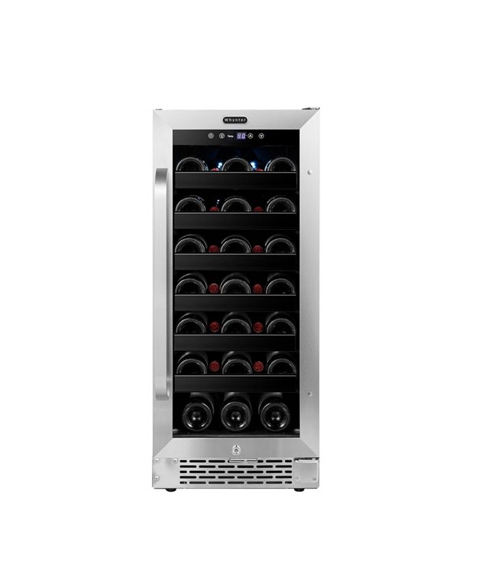 Whynter 15 inch BuiltIn 33 Bottle Undercounter Stainless Steel Wine