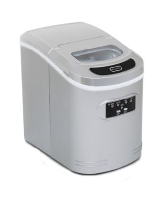 Compact Portable Ice Maker 27 lb capacity - Metallic Silver
