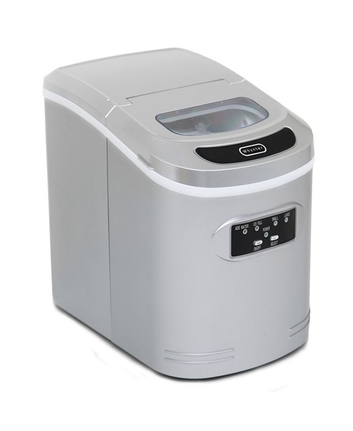 Whynter Compact Portable Ice Maker 27 lb capacity Metallic Silver