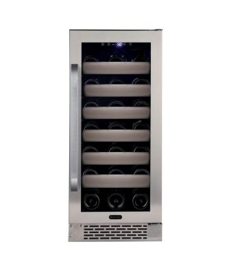 33 Bottle Stainless Steel Door Single Zone Built-in Wine Refrigerator