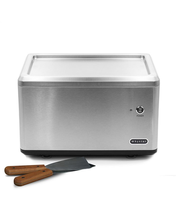 Whynter Portable Instant Ice Cream Maker Frozen Pan Roller in Stainless
