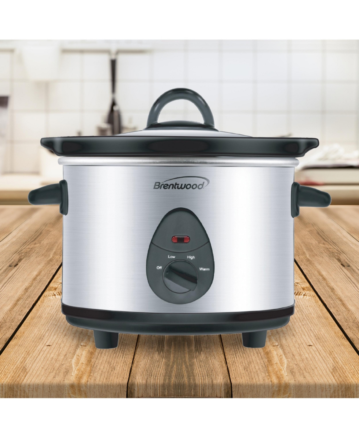 Brentwood Appliances Brentwood Slow Cooker in Stainless Steel with 3 Settings