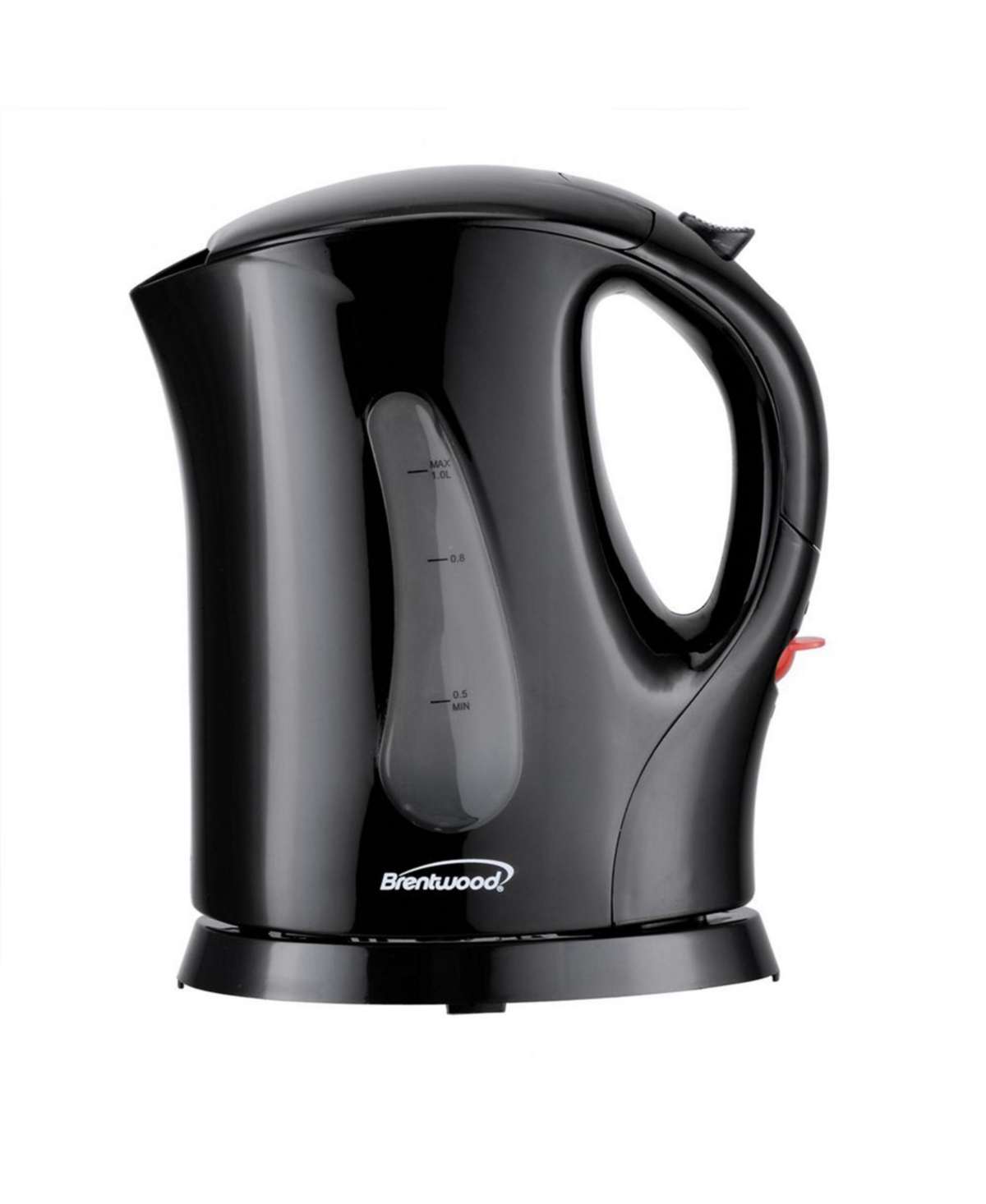 Brentwood 4 Cup 900 Watt Cordless Electric Tea Kettle in Black With Removable Mesh Filter