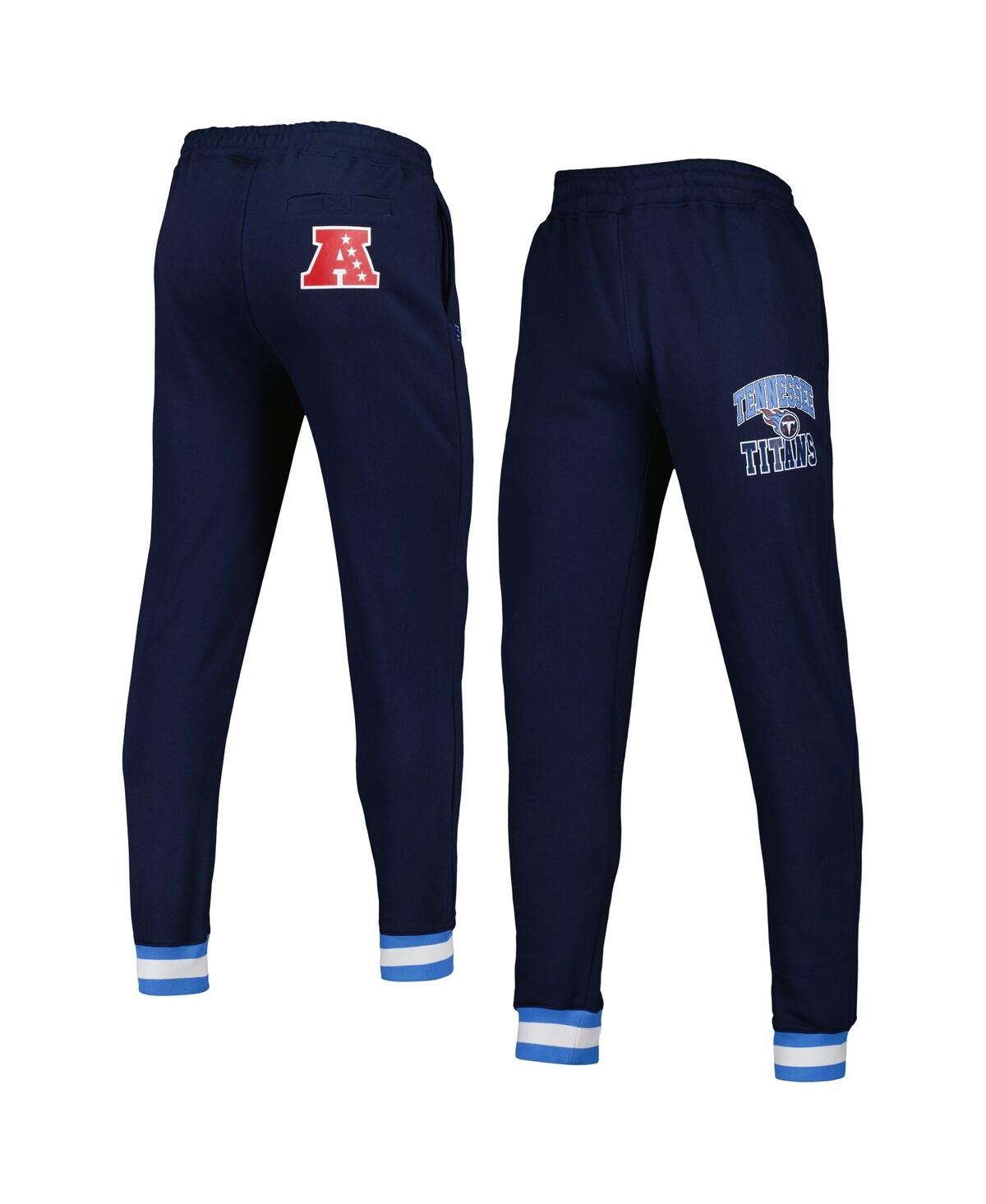 Men's Starter Navy Tennessee Titans Blitz Fleece Jogger Pants - Navy