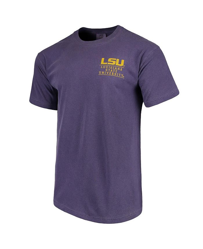 Image One Men's Purple LSU Tigers Comfort Colors Campus Icon T-shirt ...