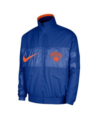 Men's Blue New York Knicks Courtside Versus Capsule Full-Zip Jacket