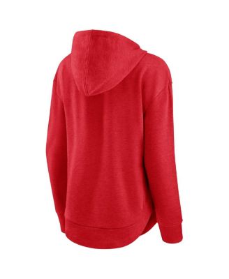 Women's Heathered Red St. Louis Cardinals Set to Fly Pullover Hoodie