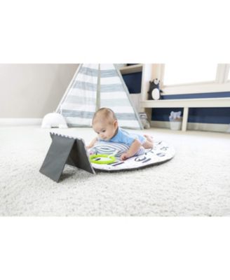 Sassy Tummy Time Play Mat with Large Mirror and Bolster