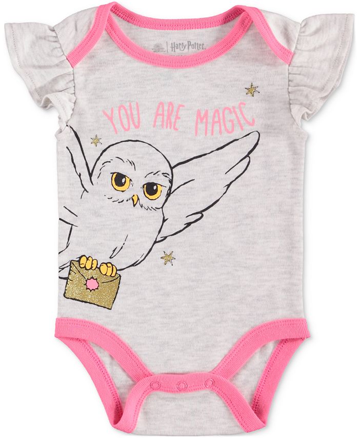 Happy Threads Baby Girls Harry Potter Bodysuits, Pack of 3 & Reviews ...