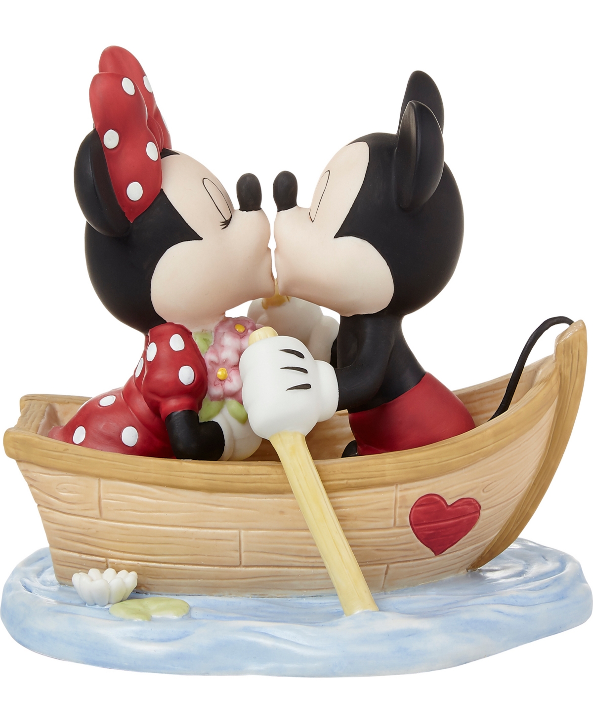 Precious Moments 222701 We Will Never Drift Apart Disney Mickey Mouse And Minnie Mouse Bisque Porcelain And Resin Fig In Multicolored