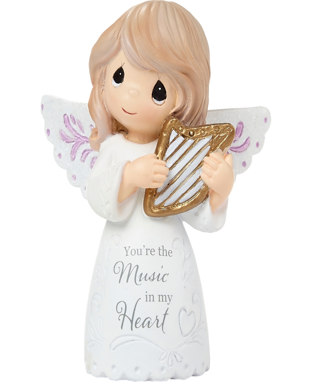 Precious Moments 222410 You're The Music In My Heart Resin Figurine In Multicolored