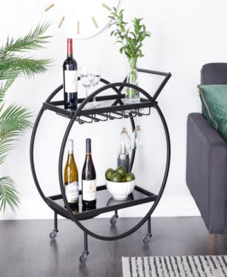 Metal Contemporary Bar Cart