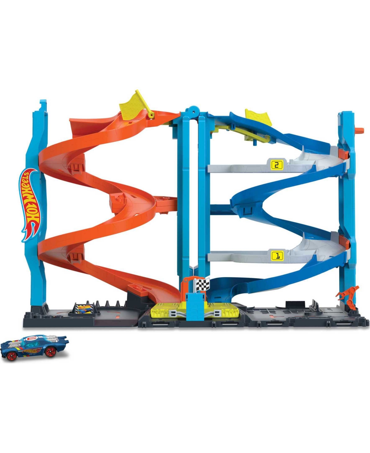 Hot Wheels Kids' City Transforming Race Tower Playset In Multi-color