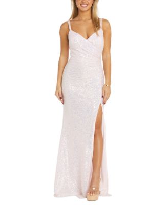 Nightway - Women's Long Iridescent Sequinned Gown