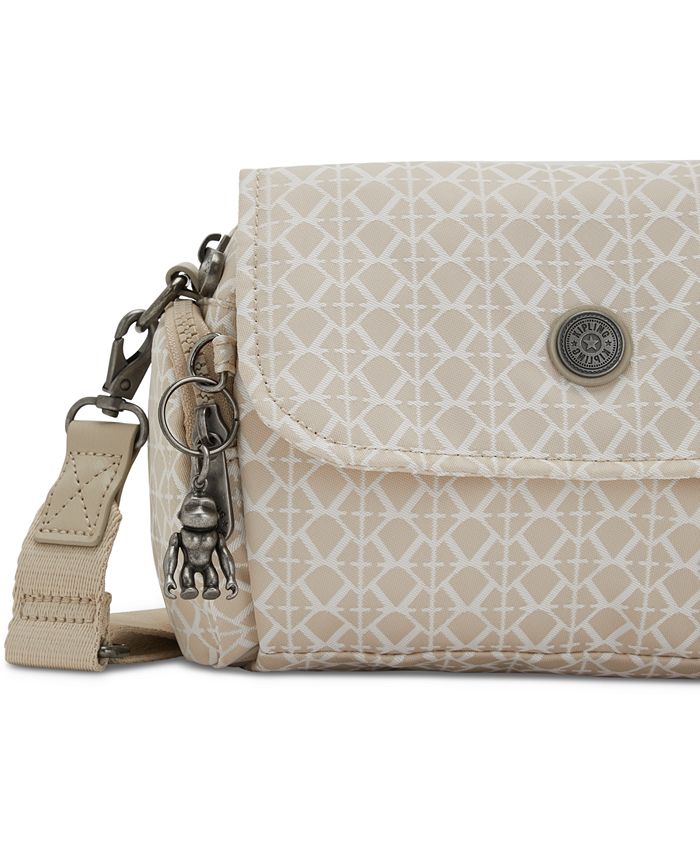 Kipling Danita Small ZipTop Monogram Crossbody Bag Macy's