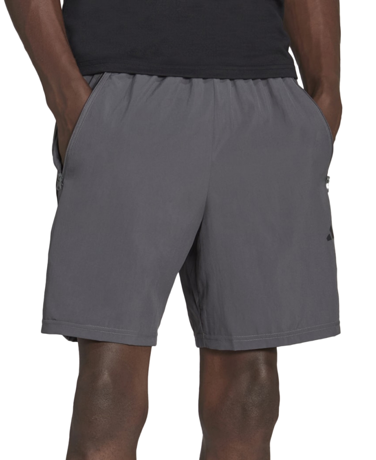 Shop Adidas Originals Men's Essentials Training Shorts In Grey Five