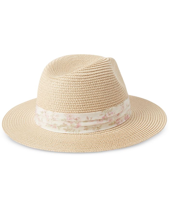 Lauren Ralph Lauren Women's Packable Fedora with Fabric Band Macy's