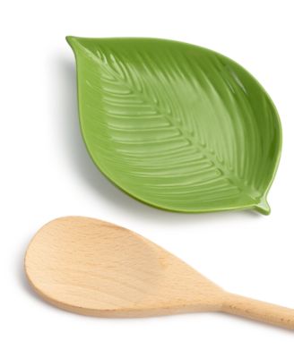 The Cellar - Harvest Figural Leaf Earthenware Spoon Rest