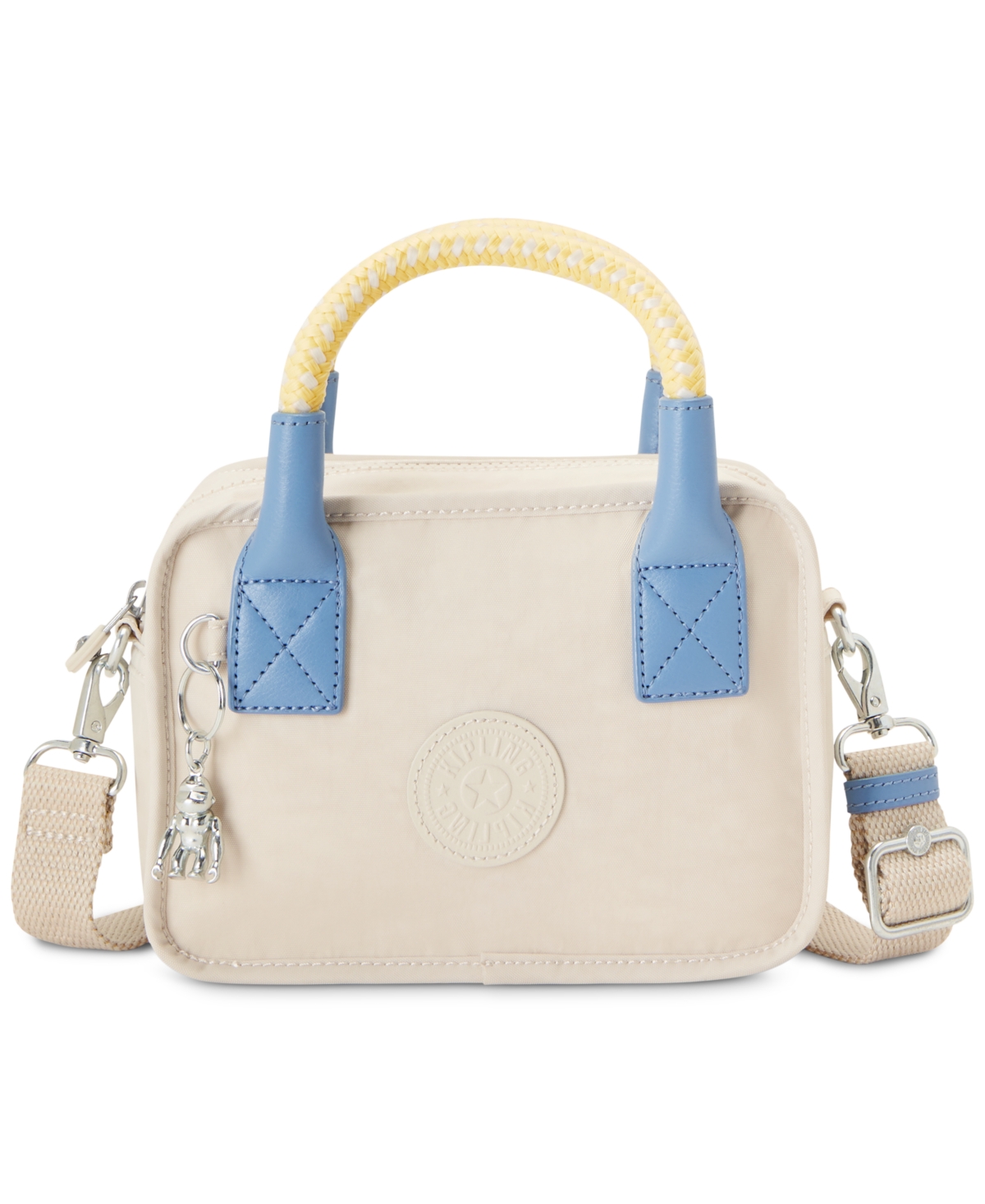 Kipling Abia Nylon Small Top Handle Zip-top Handbag In Light Sand M ...