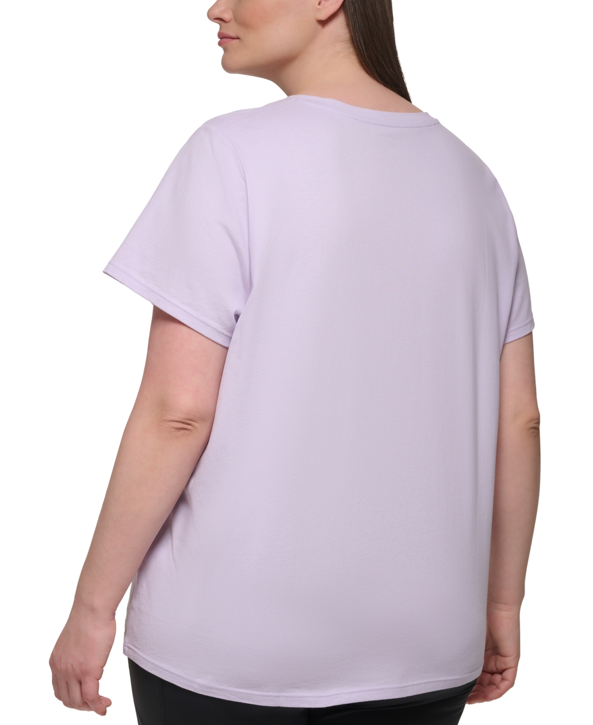 Calvin Klein Performance Plus Size Cotton V-Neck Short-Sleeve T-Shirt
