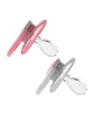 Advantage Symmetrical Pacifier, Pink, 4 Pack, 6-18m