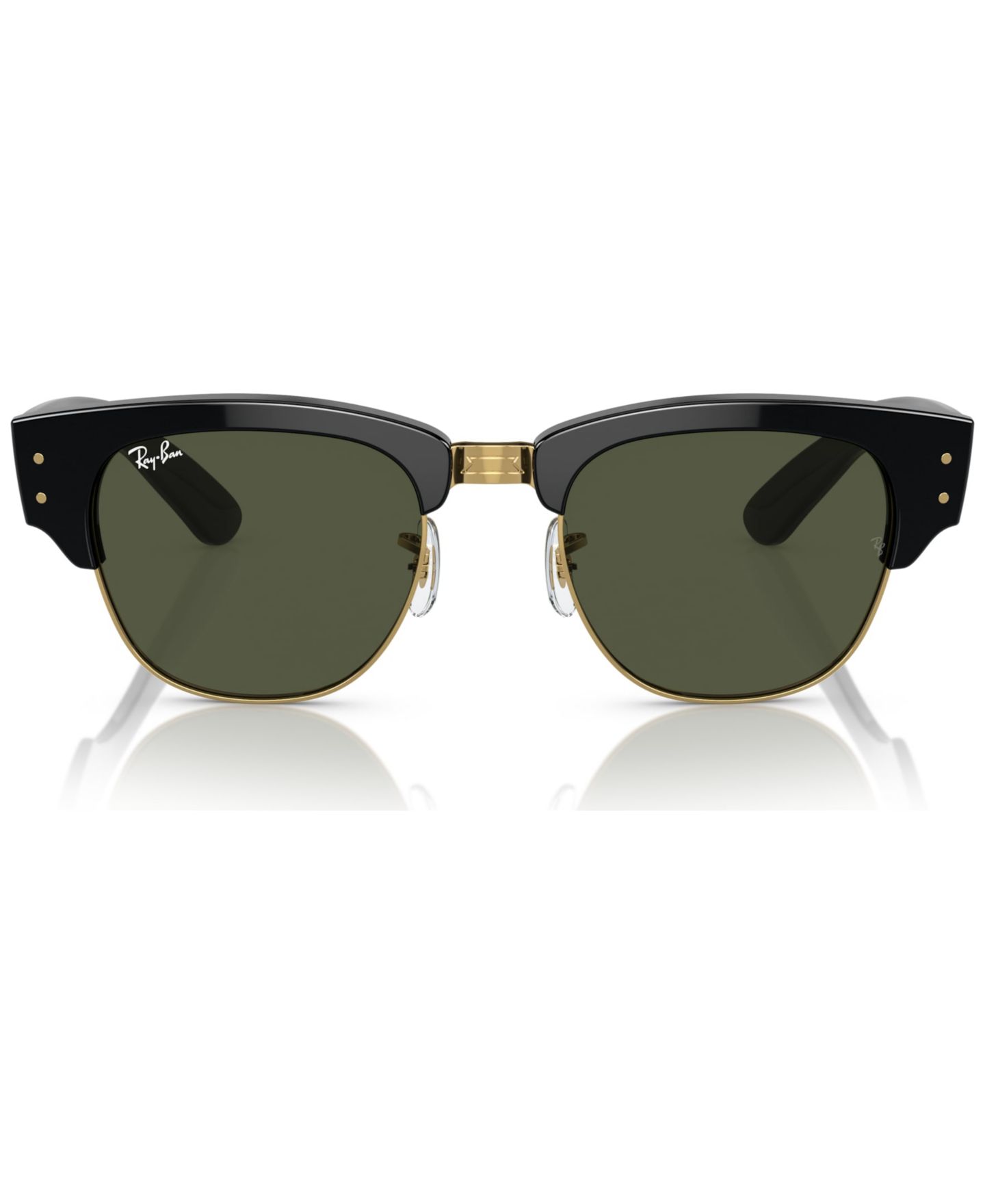 Солнцезащитные очки Ray-Ban Unisex Sunglasses, Mega Clubmaster, цвет: Чёрный золотой — фото 2