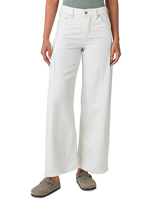 Lucky Brand Women's High-Rise White Palazzo Jeans - Macy's